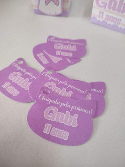 Tag com Furo Personalizada - 20 Unidades