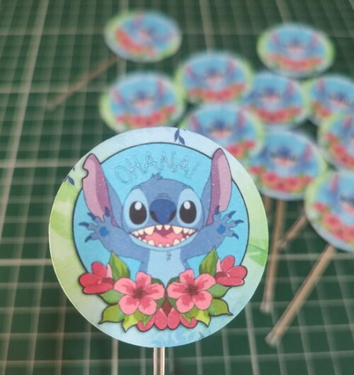 Tag para Doces Lilo & Stitch 20 Unidades