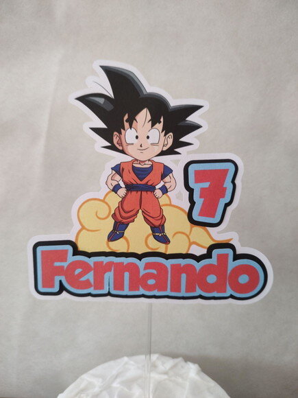 Topo de Bolo Dragonbol