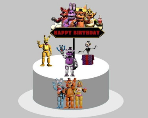 Topo de Bolo Fnaf