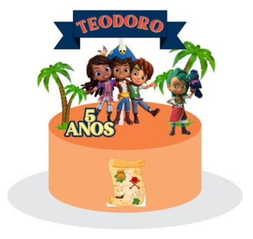Topo de Bolo Santiago dos Mares