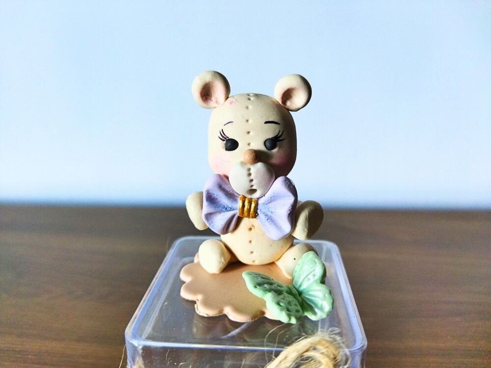 10 caixinhas personalizadas ursinha menina lembrancinha clássica