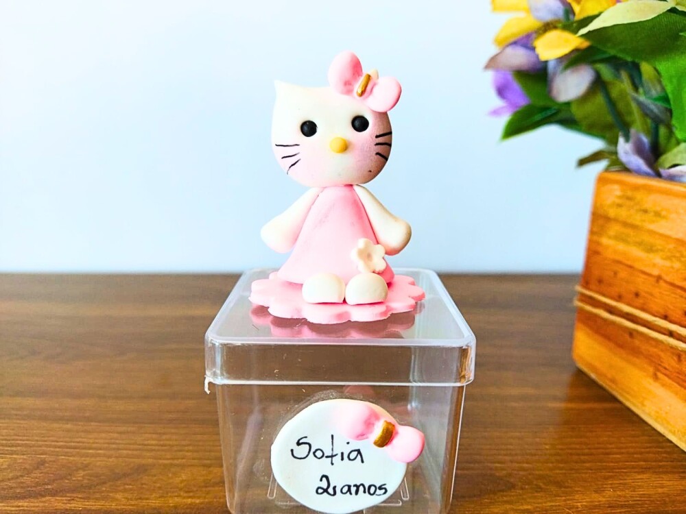 10 lembrancinhas hello kitty de biscuit aniversário