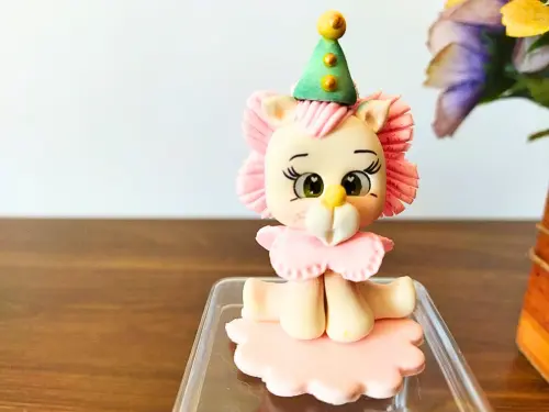 kit 10 caixinhas luxo circo em biscuit com nome da criança
