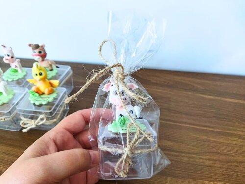 caixinha fazendinha menino lembrancinha de biscuit luxo 10 uni