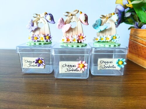 kit 10 caixinhas jardim encantado casinha luxo lembrancinha