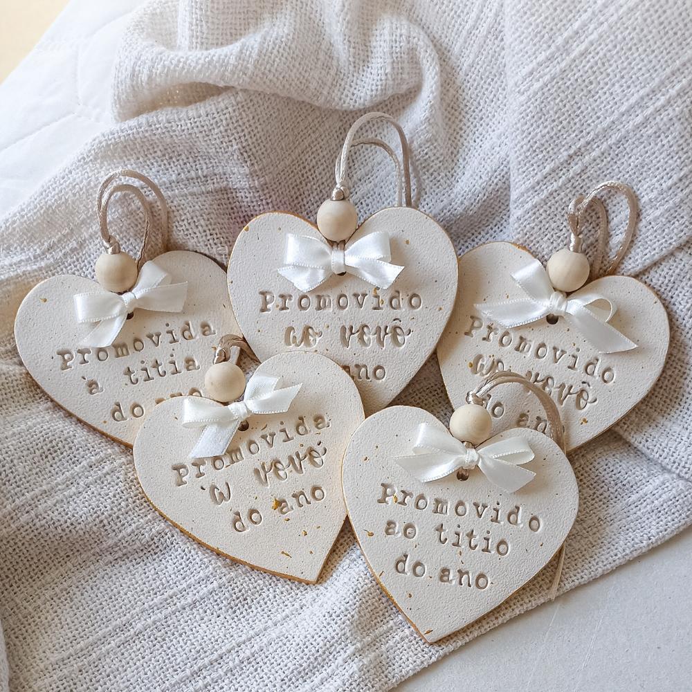 Coração Personalizado para Anúncio de Gravidez