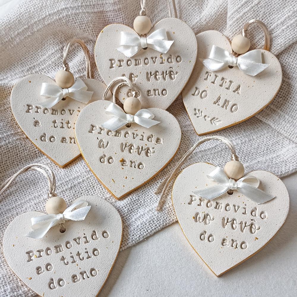 Coração Personalizado para Anúncio de Gravidez
