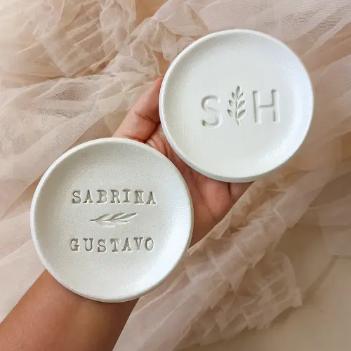 Mini Porta Alianças Personalizado