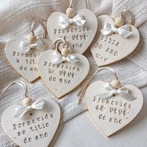 Coração Personalizado para Anúncio de Gravidez