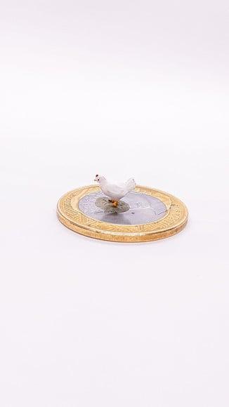 Galinha Branca Miniatura M1040