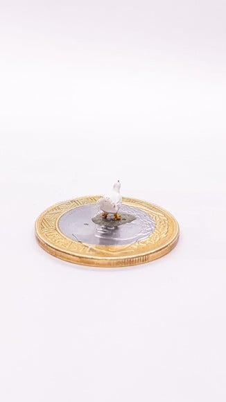 Galinha Branca Miniatura M1040