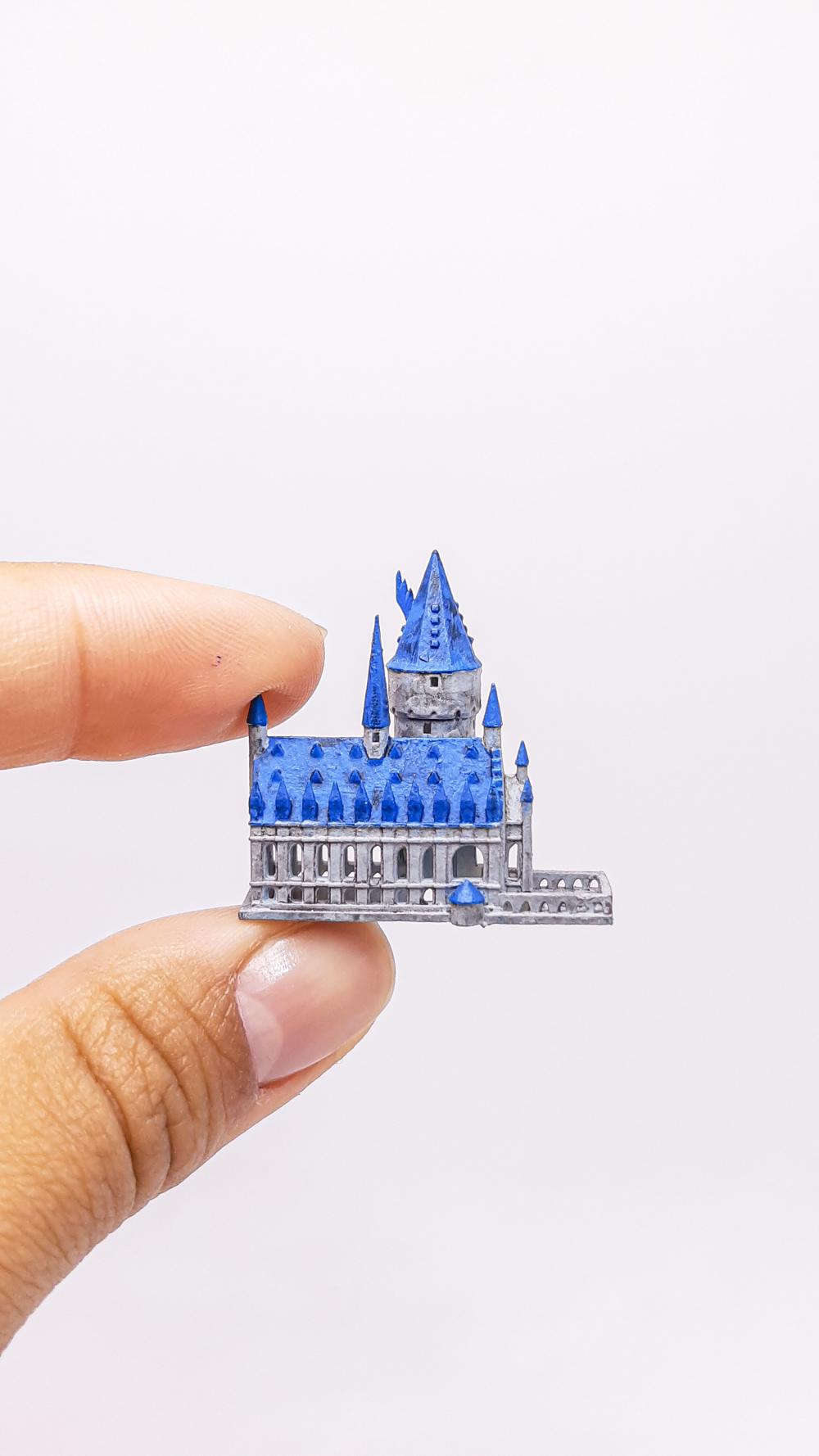 Castelo Hogwarts 3cm Miniatura M186A