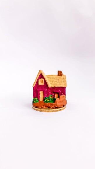Casinha com Jardim Miniatura M647