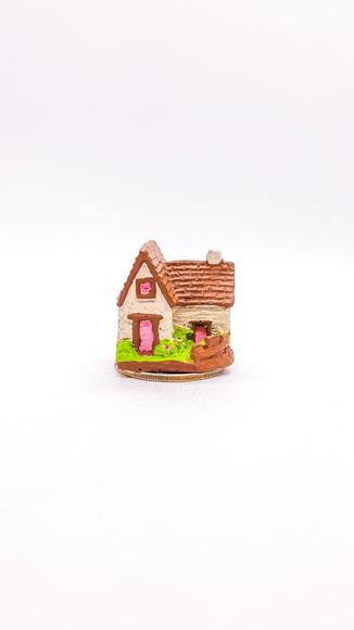 Casinha com Jardim Miniatura M647F