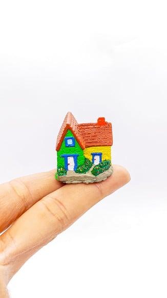 Casinha com Jardim Miniatura M647G