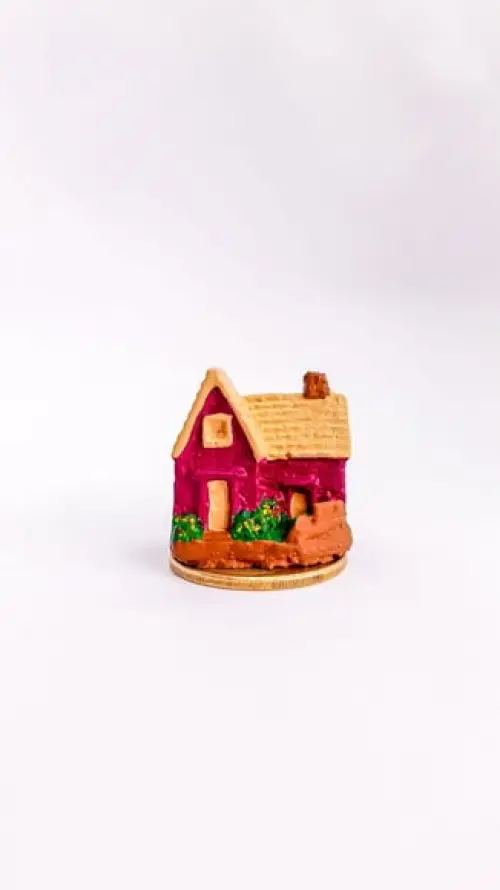 Casinha com Jardim Miniatura M647