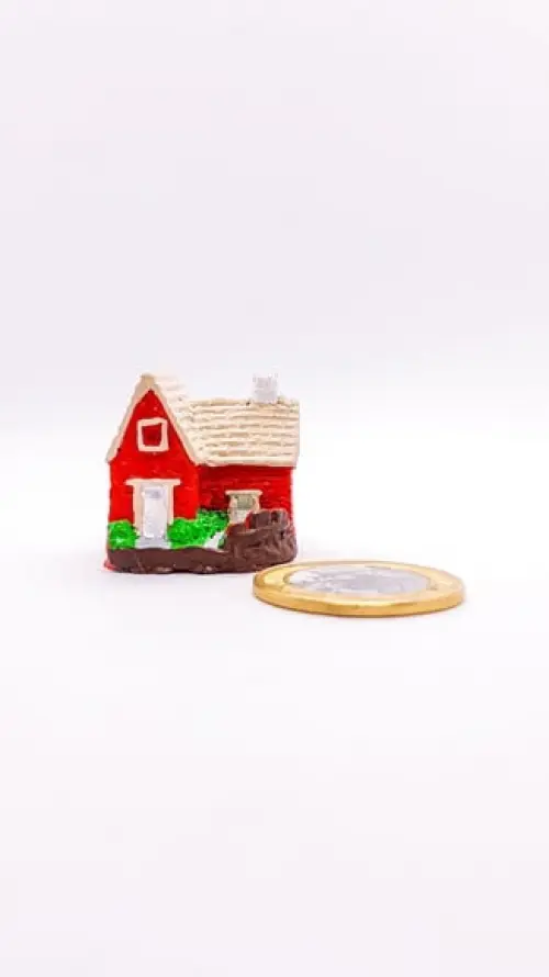 Casinha com Jardim Miniatura M647A
