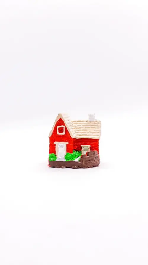 Casinha com Jardim Miniatura M647A