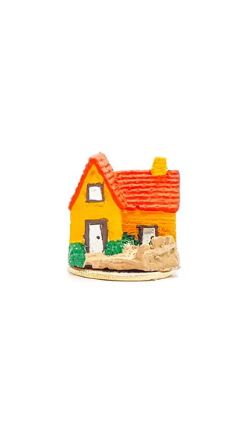Casinha com Jardim Miniatura M647D