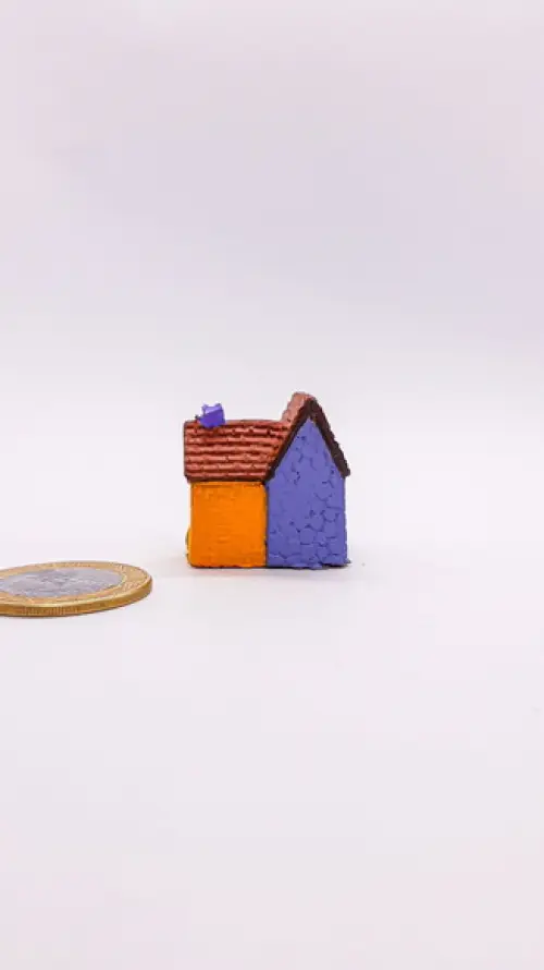 Casinha com Jardim Miniatura M647R