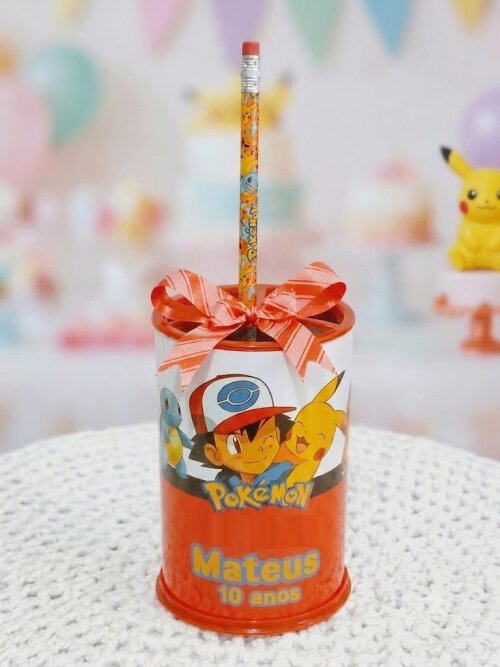 20 Esttojo escolar com Lapis Pokemon personalizado
