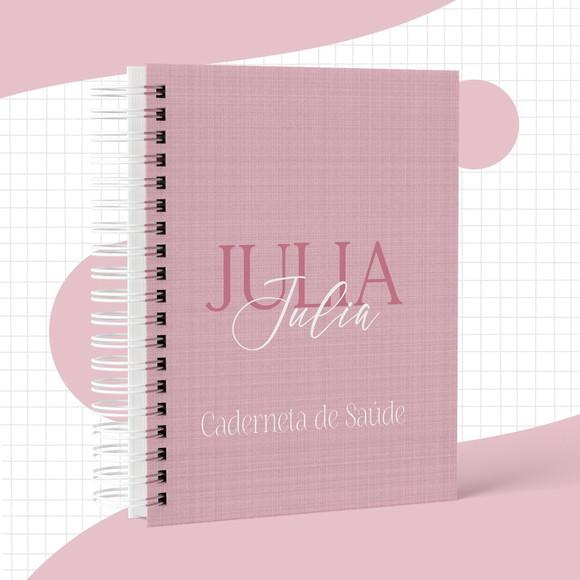 Caderneta de Vacina Personalizada Minimalista