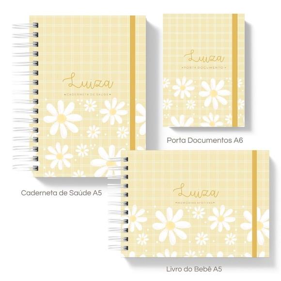 Kit Caderneta de Saúde + Livro do Bebe + Porta Documentos