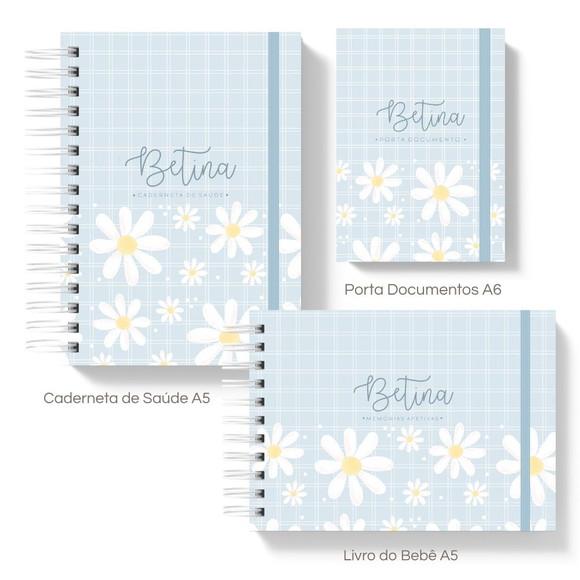 Kit Caderneta de Saúde + Livro do Bebe + Porta Documentos