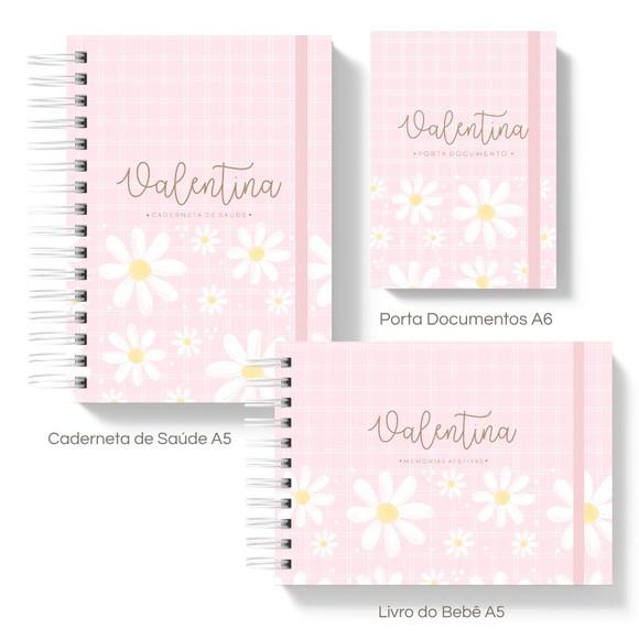 Kit Caderneta de Saúde + Livro do Bebe + Porta Documentos