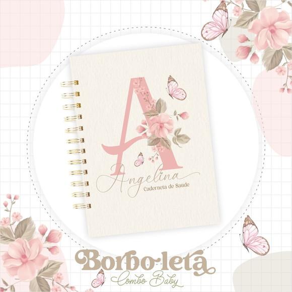 Caderneta de Vacinação Jardim das Borboleta Personalizada