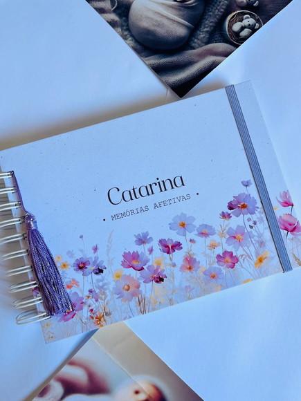 Livro do Bebê Personalizado Floral A5