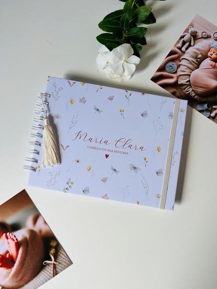 Livro do Bebê Floral Personalizado