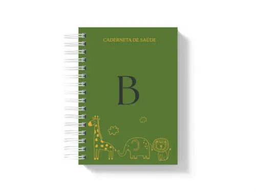 Caderneta de Vacinação Safari Minimalista