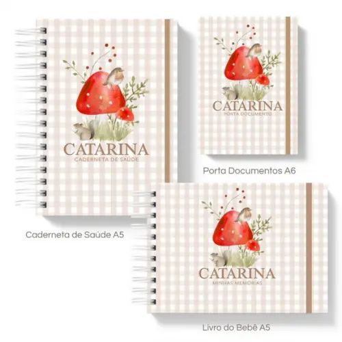 Caderneta de Saúde + Livro do Bebê + Porta Documentos