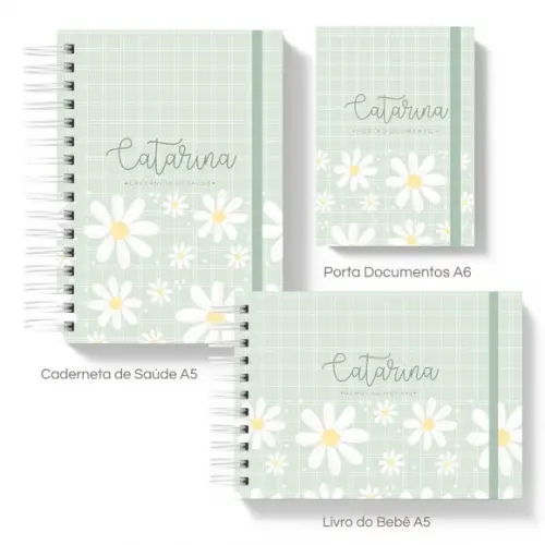 Kit Caderneta de Saúde + Livro do Bebe + Porta Documentos