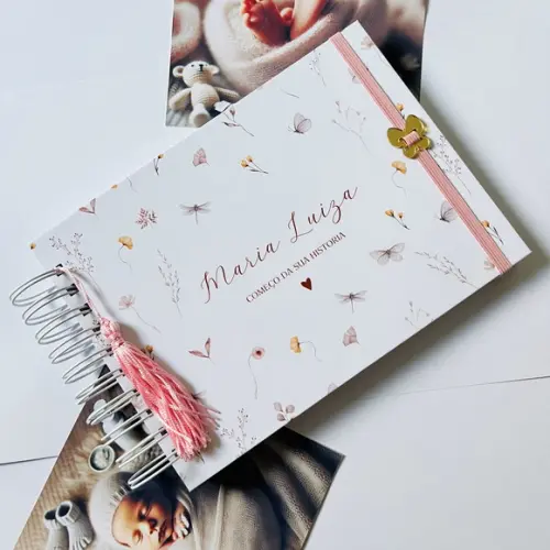 Livro do Bebê Floral Clean Menina