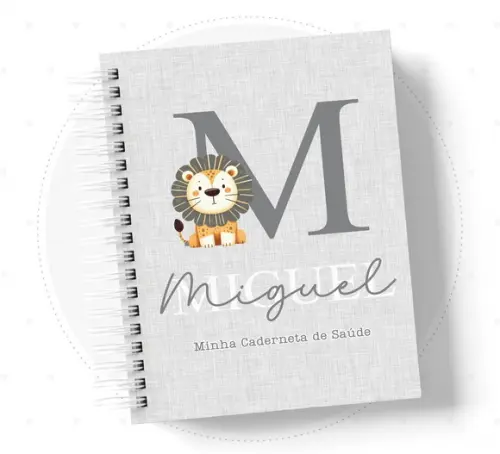 Caderneta de Vacina Personalizada Leãozinho