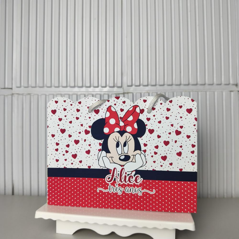 Sacolinha Personalizada Minnie - sacolinha surpresa