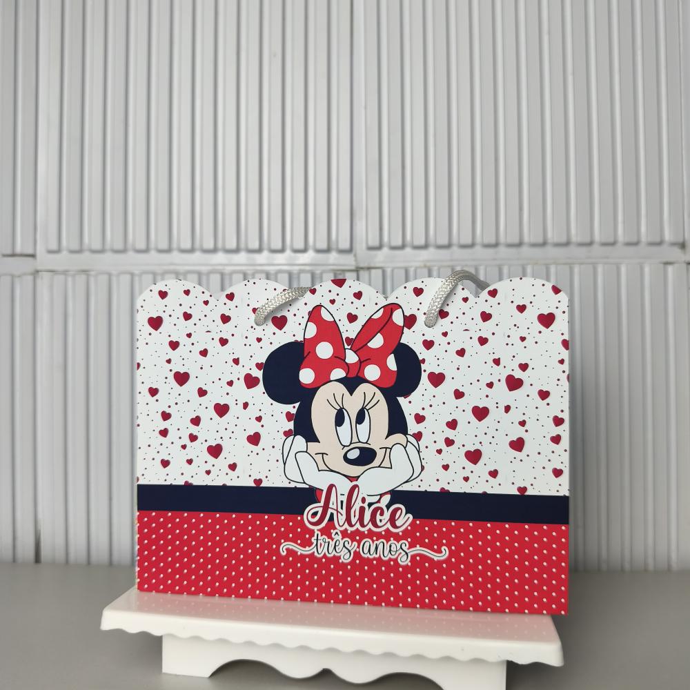 Sacolinha Personalizada Minnie - sacolinha surpresa