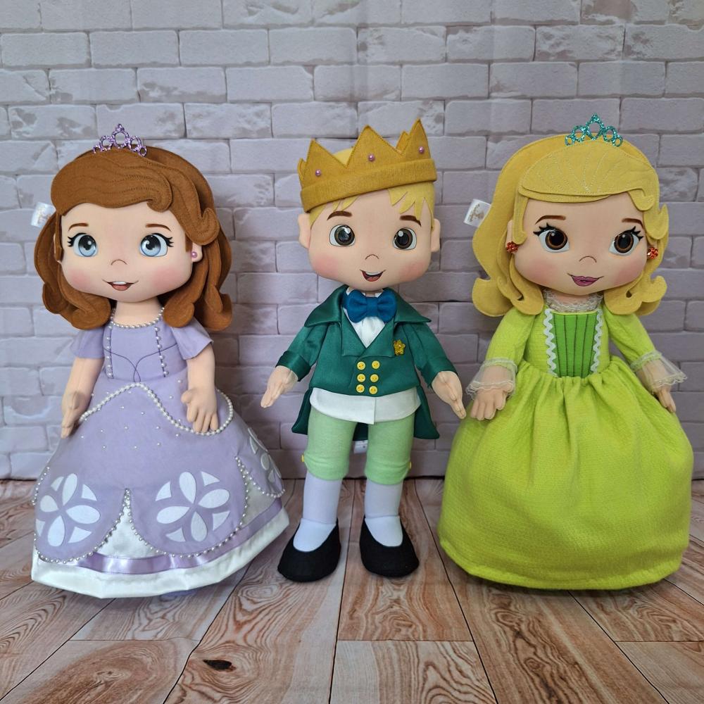 Coleção Luxo Princesa Sofia em Feltro e Malha