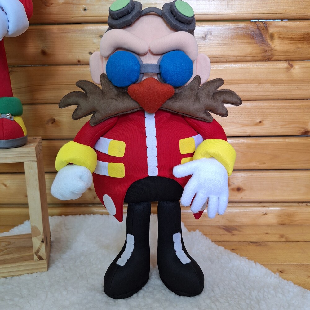 Dr. Eguiman Colecao Sonic em Feltro e Malha