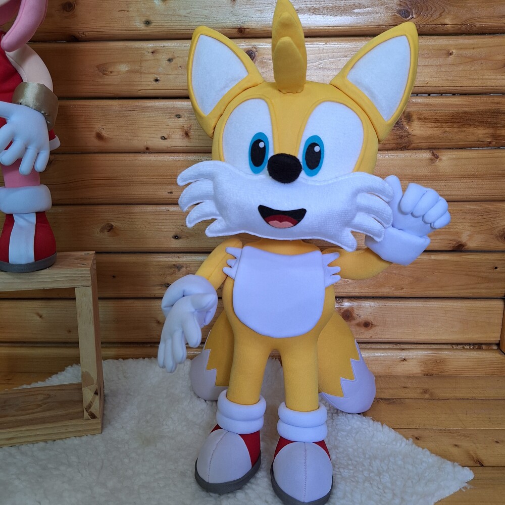 Tails Amigo Sonic em Feltro e Malha