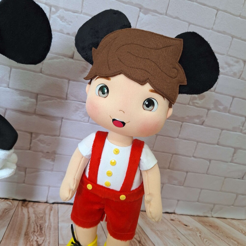 Menino Afetivo Mickey em feltro