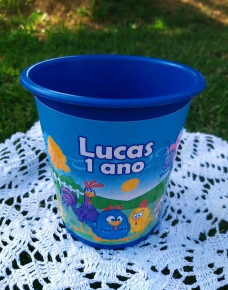 Balde de Pipoca Galinha Pintadinha