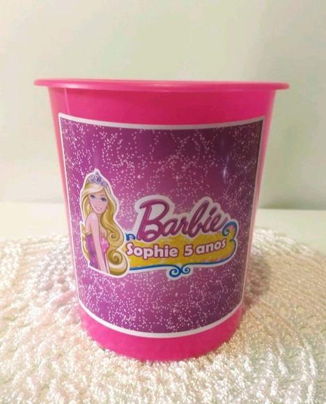 Balde de Pipoca Barbie