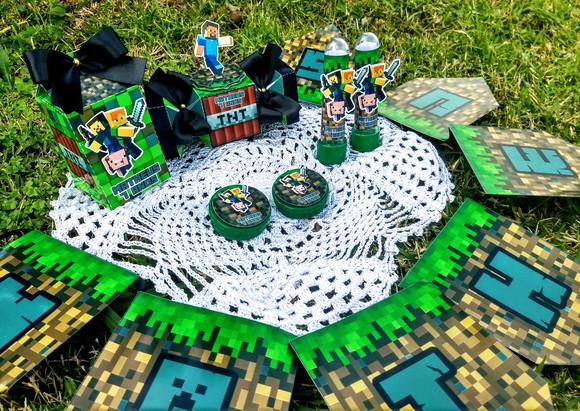 Bandeirolas Personalizadas Minecraft