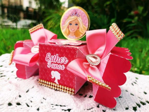 Caixa Bala Personalizada Barbie