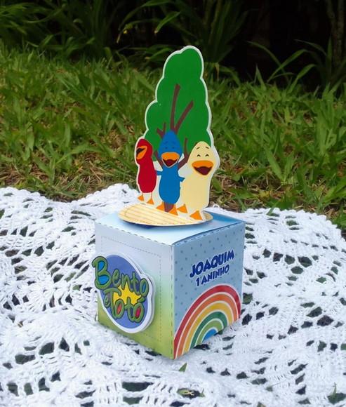 Caixa Cubo Personalizada Bento e Totó