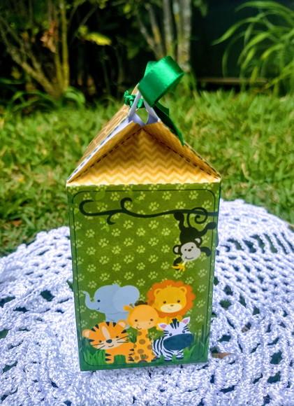Caixa Milk 3d Personalizada Safari
